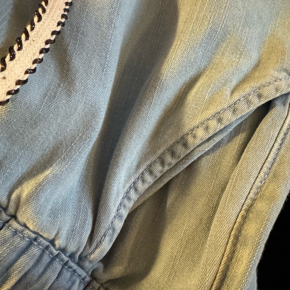 Roxy Slow Swell Surf Beach Denim Cuffed Pants M - Picture 7 of 7